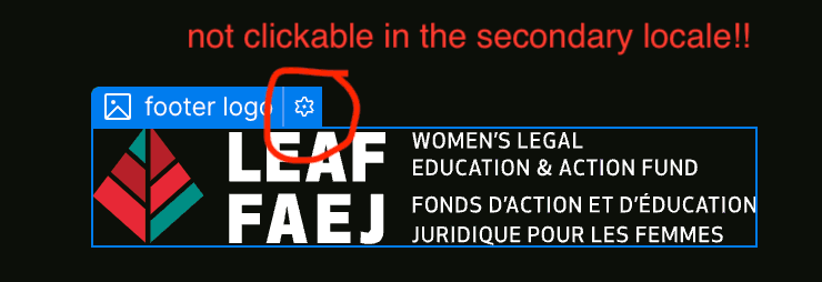 Image settings aren't clickable in a secondary locale