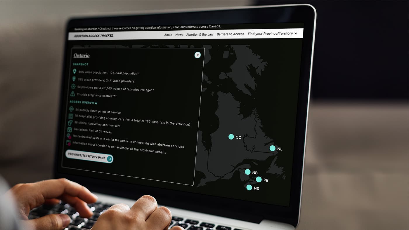 Snapshot of abortion access in Ontario