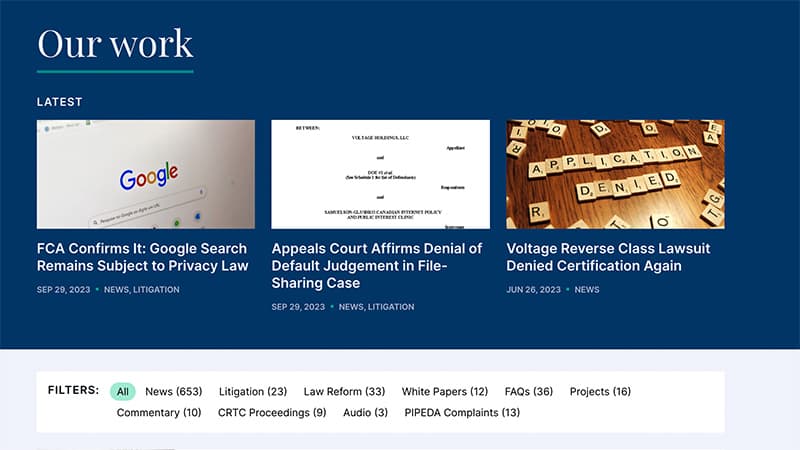 Screenshot of an FAQ section